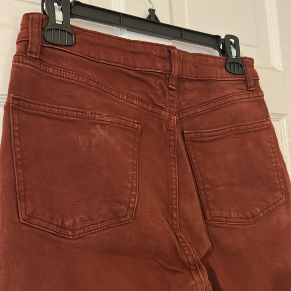 Zara Terracotta Denim Pants - Picture 5 of 6